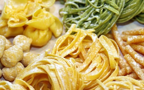 Verschillende soorten pasta